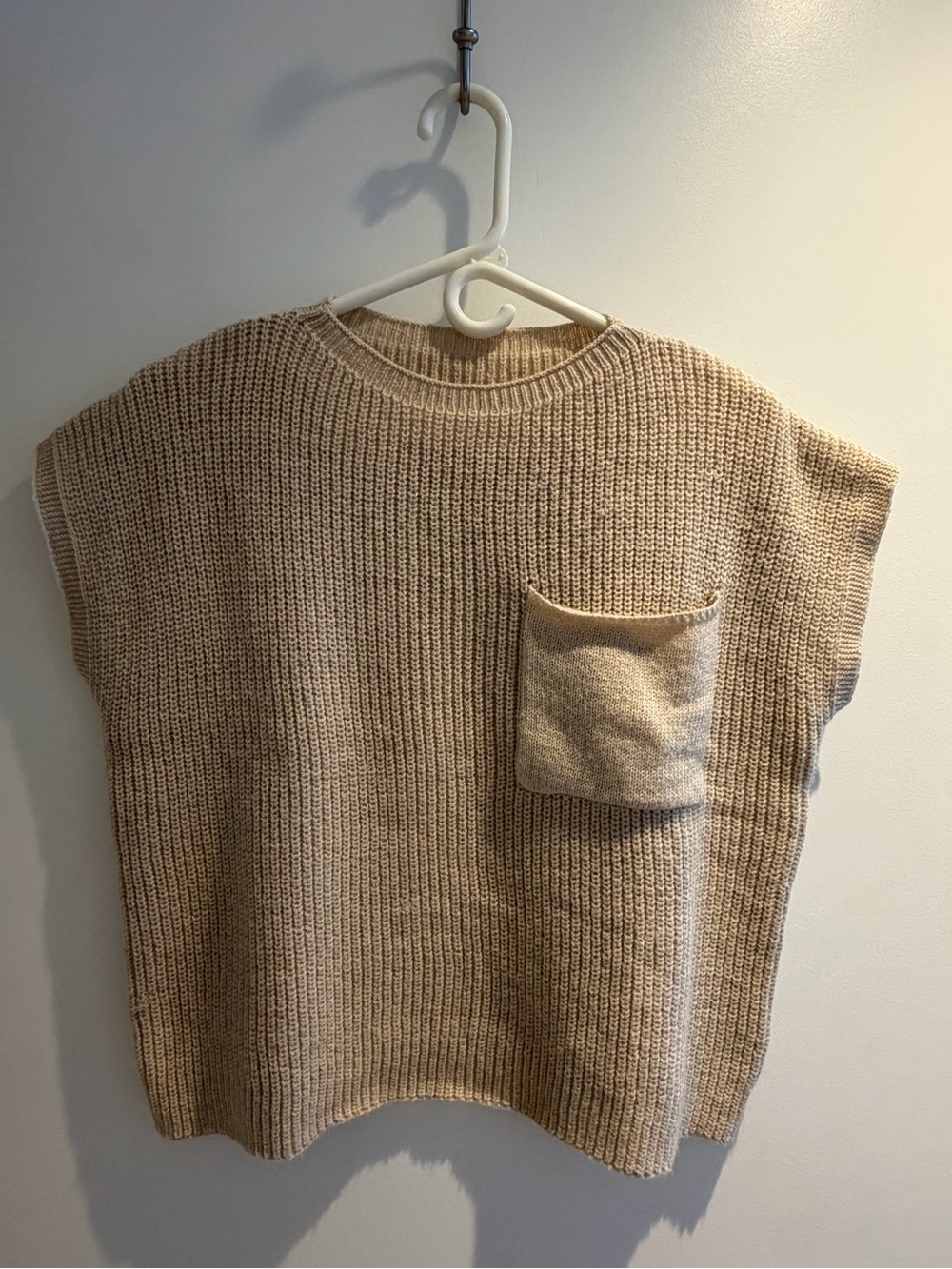 Pocket Patched Knit Sweater